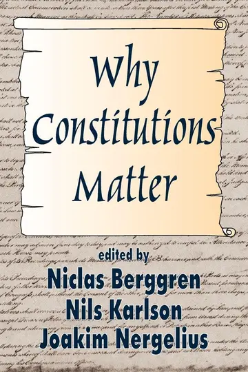 Cover of Why Constitutions Matter