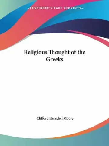 Cover of Religious Thought of the Greeks