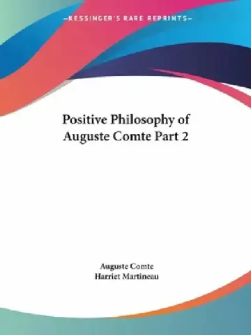 Cover of Positive Philosophy of Auguste Comte Part 2