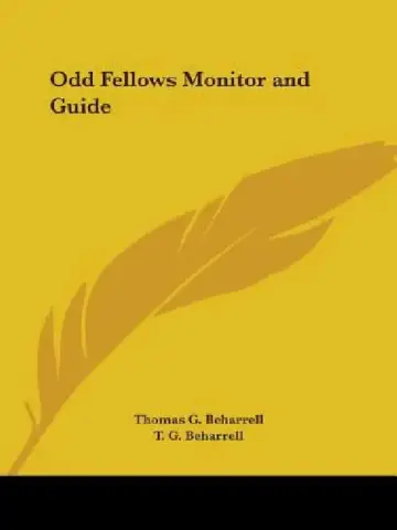 Cover of Odd Fellows Monitor and Guide
