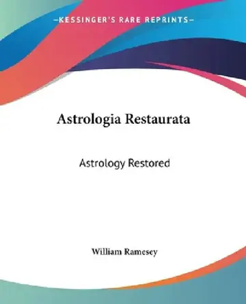 Cover of Astrologia Restaurata