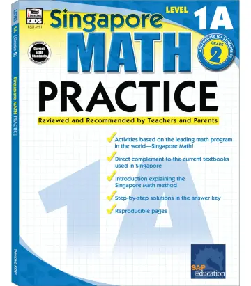 Cover of Singapore Math Practice, Level 1A Grade 2
