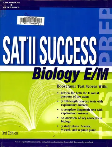 Cover of SAT II Success