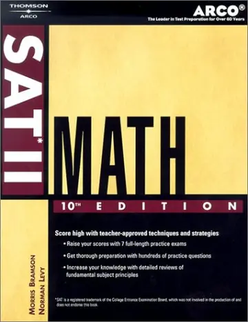 Cover of SAT II Math, 10th ed