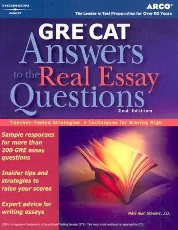 Cover of GRE CAT Answers to Real Essay Questions