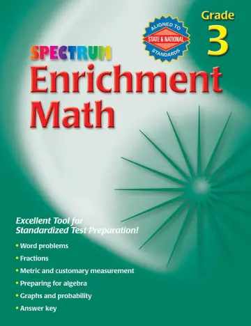 Cover of Spectrum Enrichment Math, Grade 3