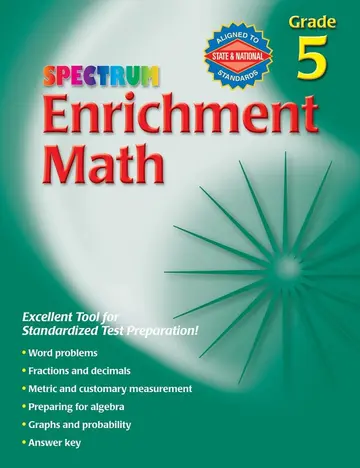 Cover of Spectrum Enrichment Math, Grade 5