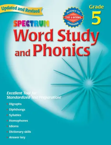 Cover of Spectrum Word Study and Phonics
