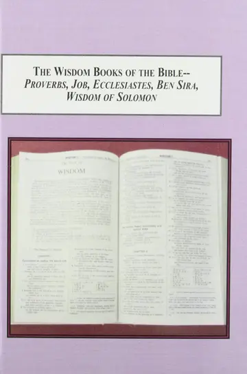 Cover of The Wisdom Books of the Bible-proverbs, Job, Ecclesiastes, Ben Sira, Wisdom of Solomon