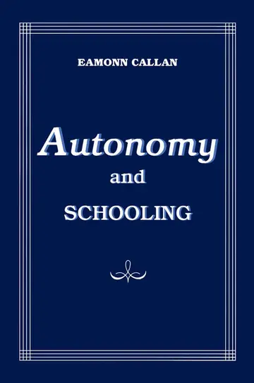 Cover of Autonomy and Schooling