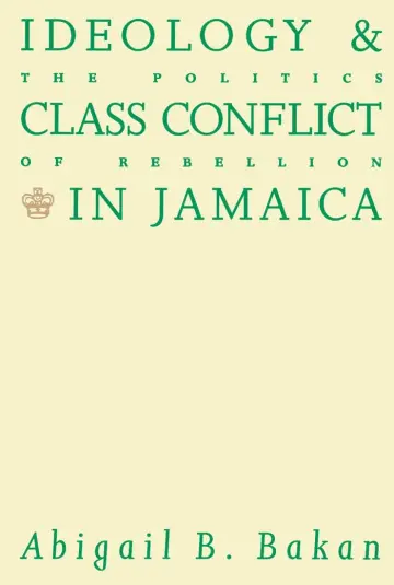 Cover of Ideology and Class Conflict in Jamaica