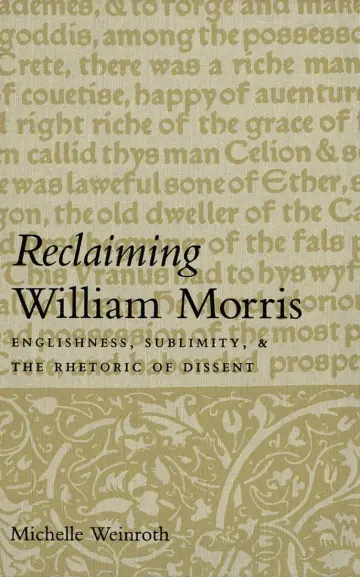 Cover of Reclaiming William Morris
