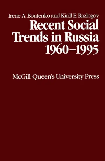 Cover of Recent Social Trends in Russia 1960-1995
