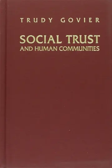 Cover of Social Trust and Human Communities