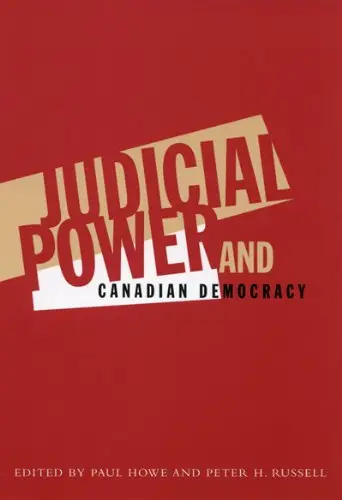 Cover of Judicial Power and Canadian Democracy