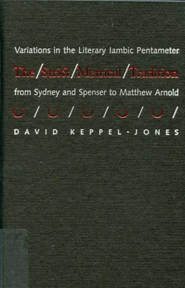 Cover of The Strict Metrical Tradition