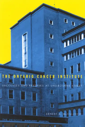 Cover of The Ontario Cancer Institute