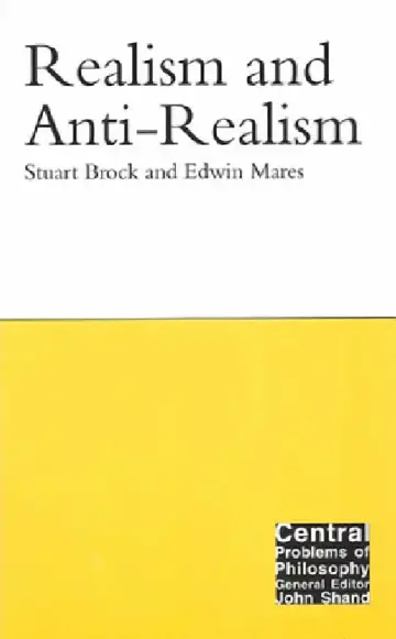 Cover of Realism and Anti-Realism