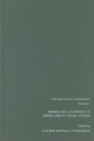 Cover of Finance and Governance of Capital Cities in Federal Systems