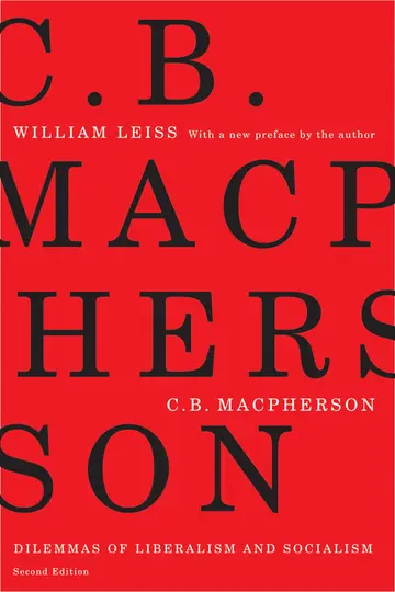 Cover of C.B. Macpherson