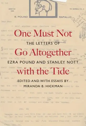 Cover of One Must Not Go Altogether with the Tide