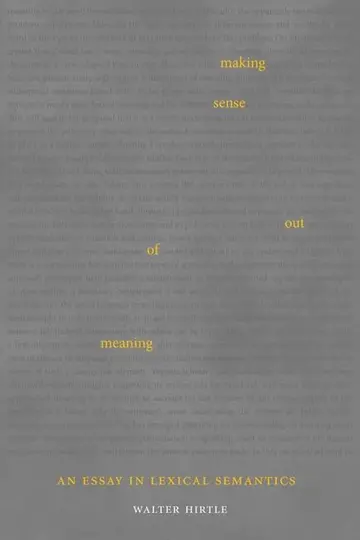 Cover of Making Sense out of Meaning