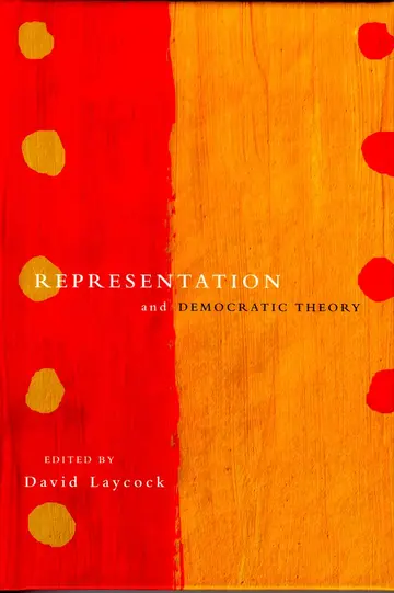 Cover of Representation and Democratic Theory
