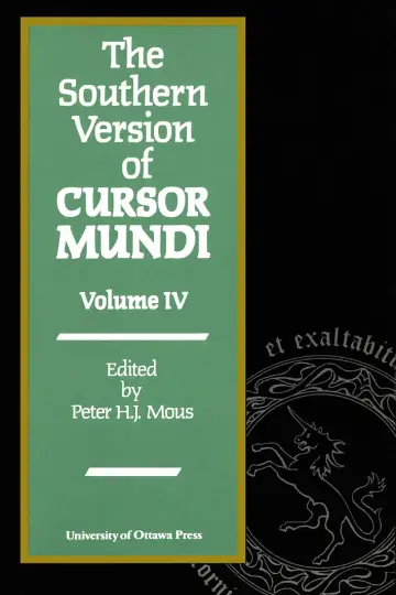 Cover of The Southern Version of Cursor Mundi, Vol. IV