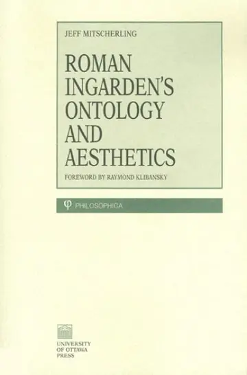Cover of Roman Ingarden's Ontology and Aesthetics