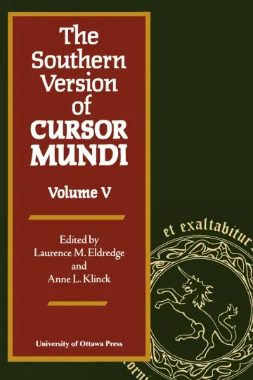 Cover of The Southern Version of Cursor Mundi, Vol. V