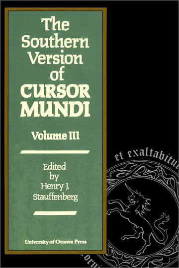 Cover of The Southern Version of Cursor Mundi, Vol. III
