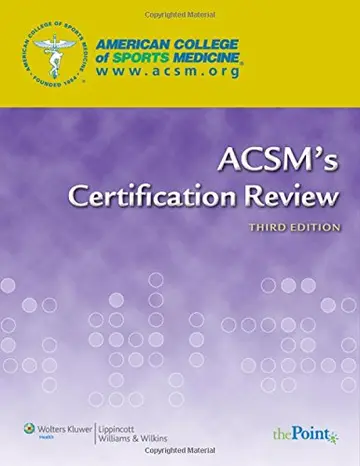 Cover of ACSM's Certification Review