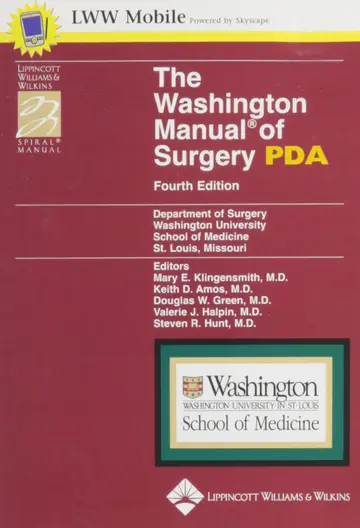 Cover of The Washington Manual of Surgery for PDA