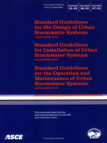 Cover of Standard Guidelines for the Design, Installation, Maintenance, and Operation of Urban Stormwater Systems
