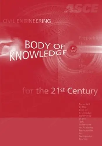 Cover of Civil Engineering Body of Knowledge for the 21st Century