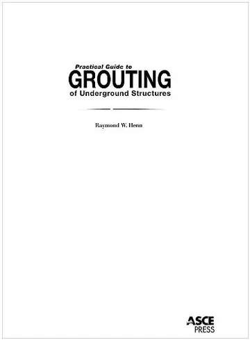 Cover of Practical Guide to Grouting of Underground Structures