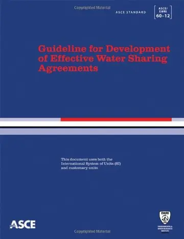 Cover of Guideline for Development of Effective Water Sharing Agreements
