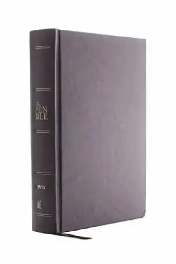 Cover of The Niv, Open Bible, Hardcover, Gray, Red Letter Edition, Comfort Print