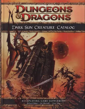 Cover of Dark Sun Creature Catalog