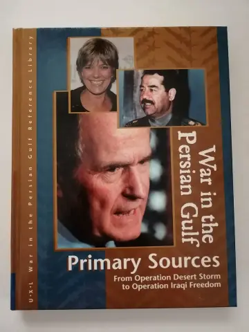 Cover of Persian Gulf Wars Reference Library Primary Sources