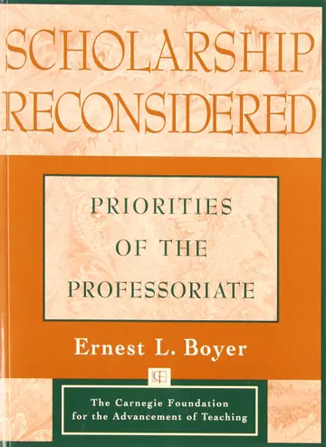 Cover of Scholarship Reconsidered