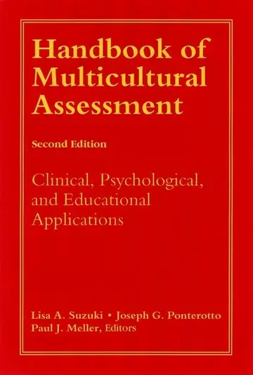Cover of Handbook of Multicultural Assessment