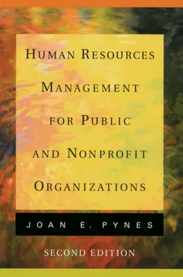 Cover of Human Resources Management for Public and Nonprofit Organizations