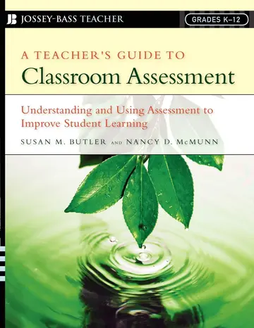 Cover of A Teacher's Guide to Classroom Assessment