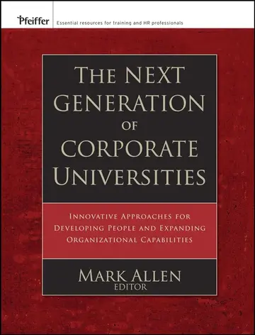 Cover of The Next Generation of Corporate Universities