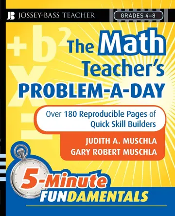 Cover of The Math Teacher's Problem-a-Day, Grades 4-8