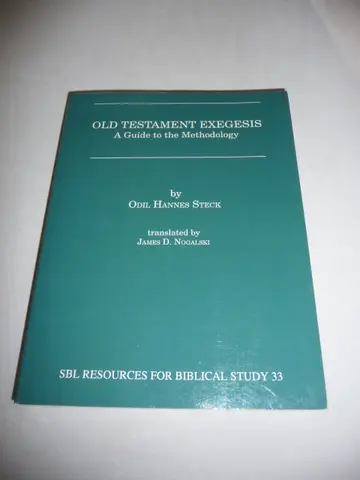 Cover of Old Testament Exegesis
