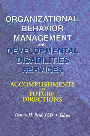 Cover of Organizational Behavior Management and Developmental Disabilities Services