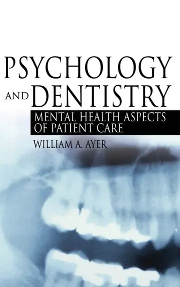 Cover of Psychology and Dentistry