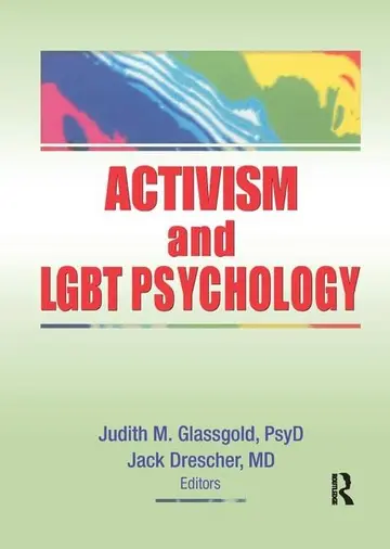 Cover of Activism and LGBT Psychology